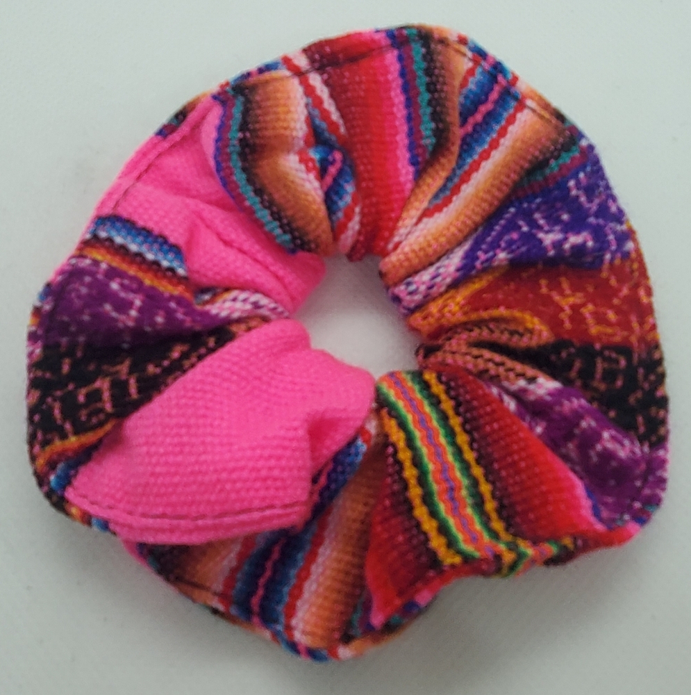 Vibrant Pink and Multicolor Scrunchies Available 3